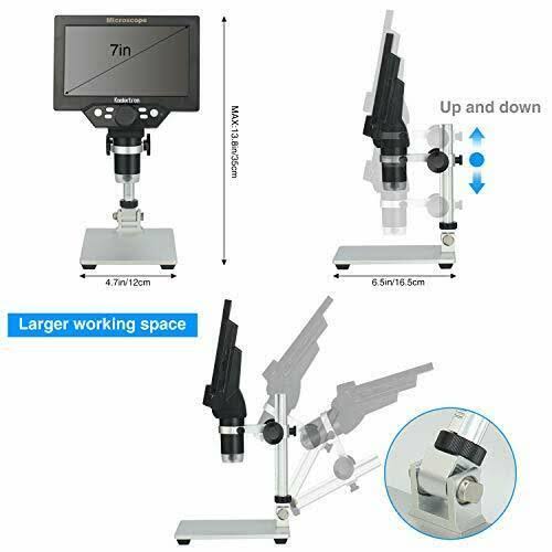 7 inch LCD Digital USB Microscope 12mp 1-1200x Magnification Handheld H81519
