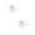 White 42 inch LED Ceiling Fan (2 Pack) H40756