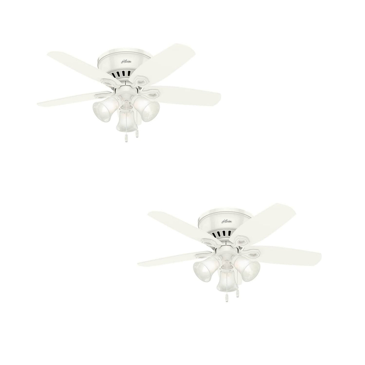 White 42 inch LED Ceiling Fan (2 Pack) H40756