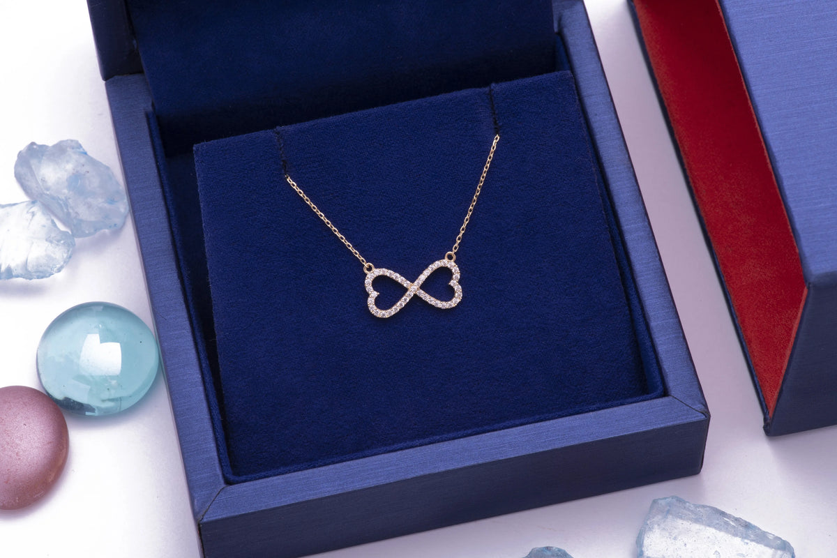 14k Yellow Gold Heart Necklace C7536