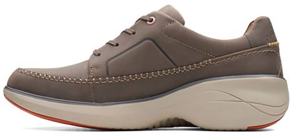 Dark Grey Leather Lace-Up Shoes C5508