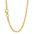10k Solid Yellow Gold Diamond-cut Rope Chain, 24 Inches X6829