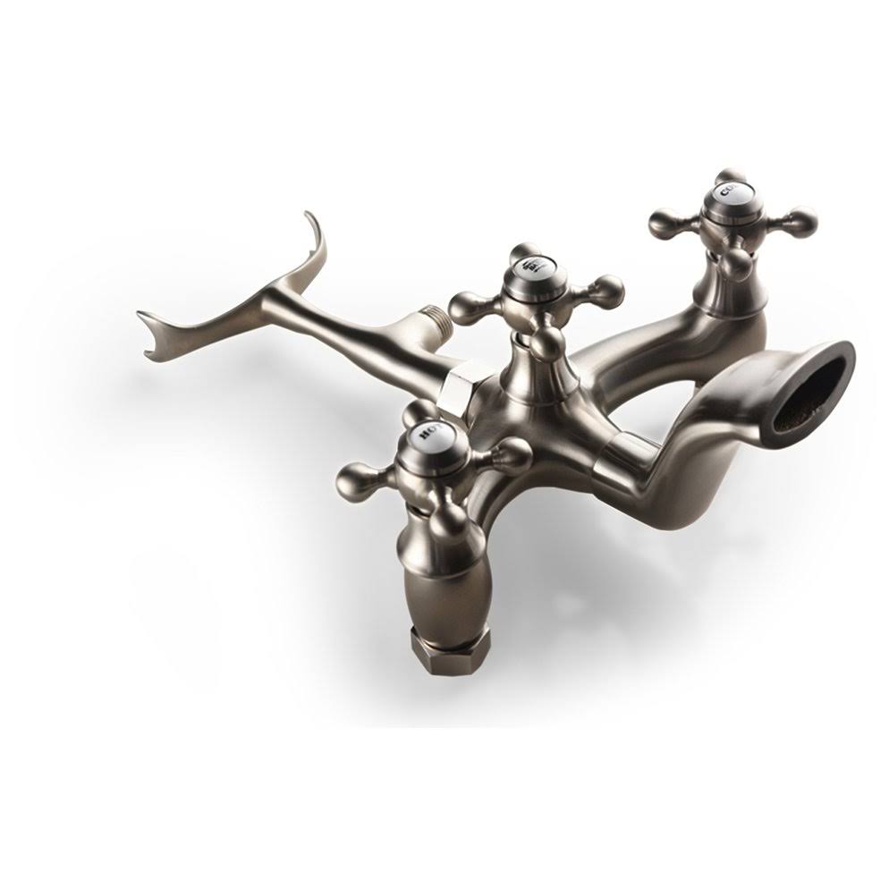 Brushed Nickel Freestanding Tub Faucet with Hand Shower X6713