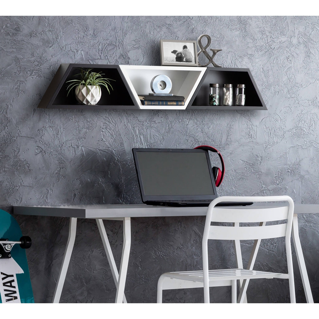 Black Wall Shelf Set of 2 D4392