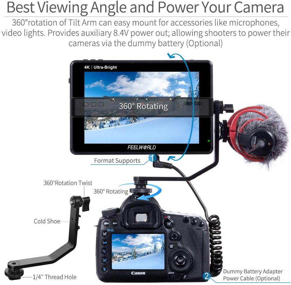 7 Inch 2200nit Ultra Bright Touch Screen Camera Field Monitor T52165