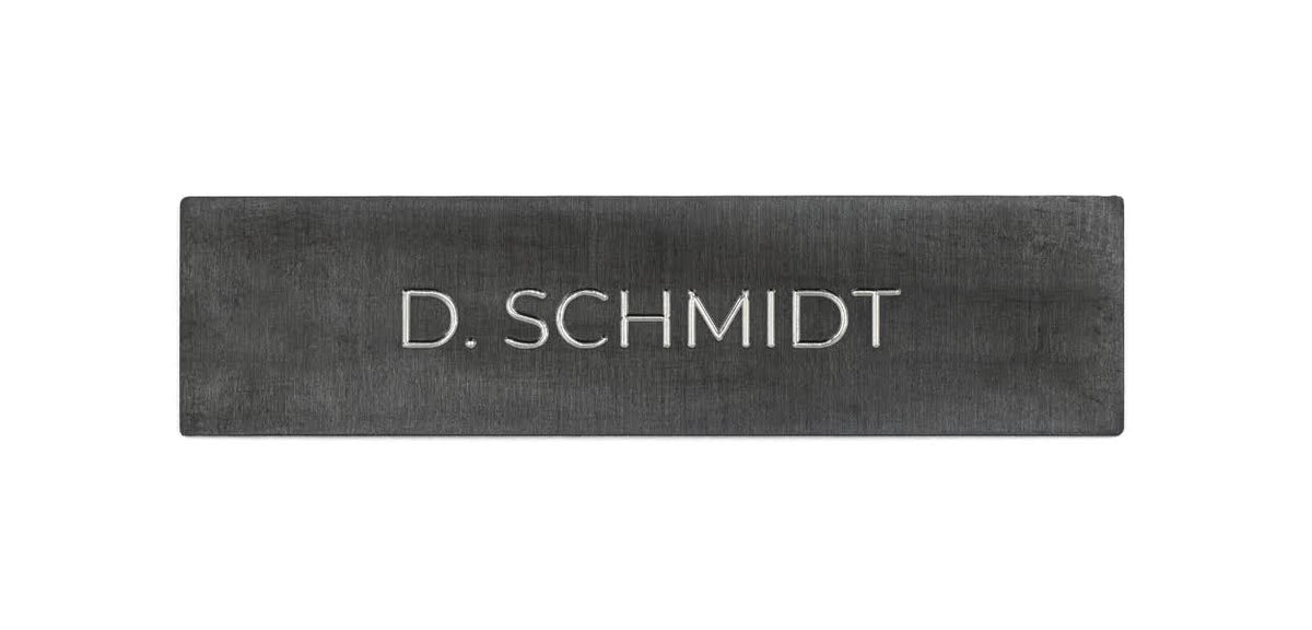 Stainless Steel V4A Brushed PVD Coating Nameplate X475511