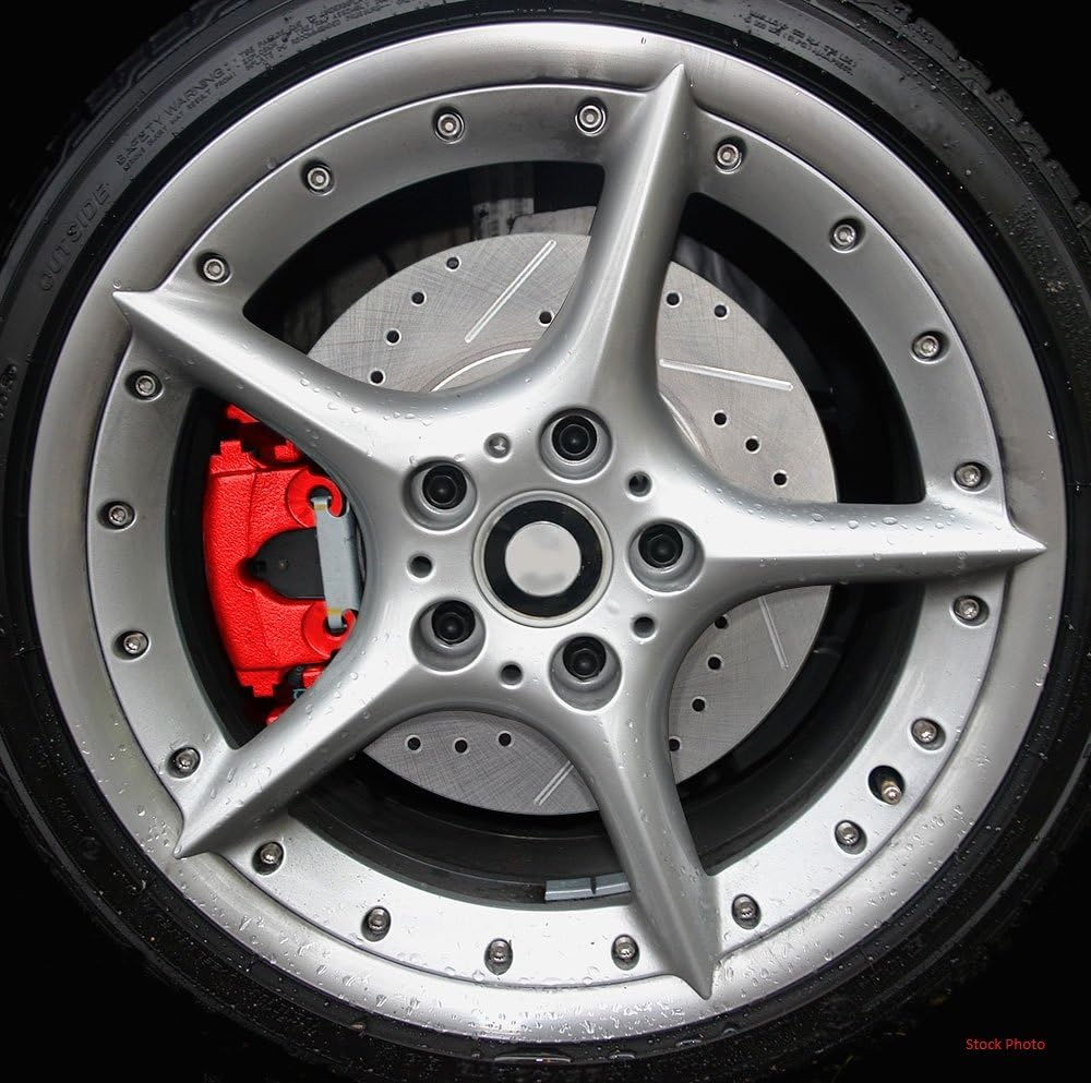 Red Powder Coated Semi-Loaded Caliper Assembly Pair Set V20820