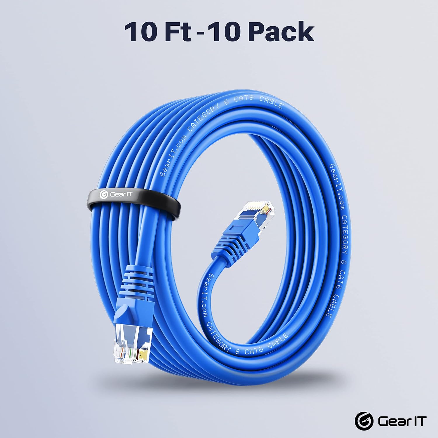 Cat 6 Snagless Ethernet Cable 0.5 Feet Blue B2194