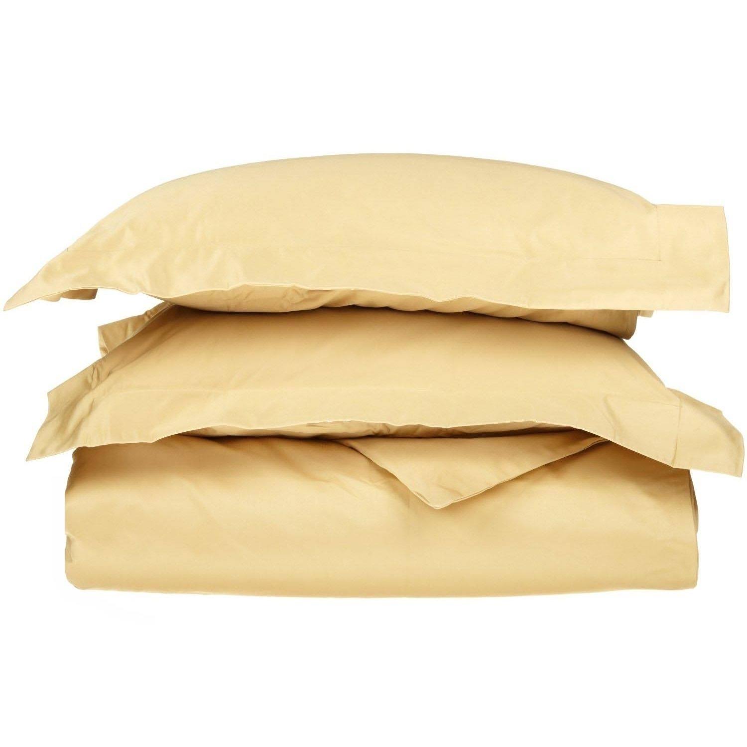 Taupe California King 3-Piece Egyptian Cotton Duvet Cover Set G6656