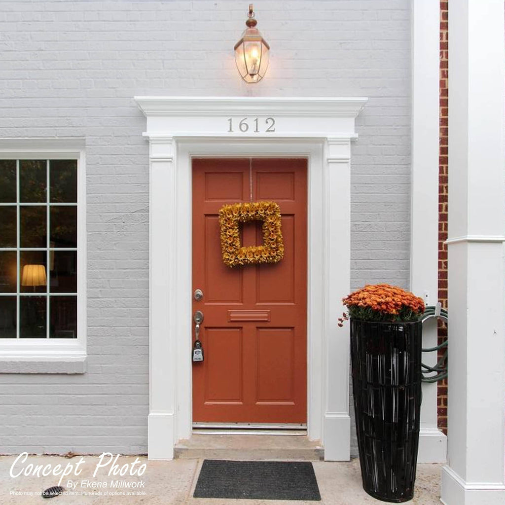 Plain PVC Pilaster with Standard Capital and Base (Pair) J12619