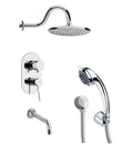 Chrome Shower Tub and Shower Trim Package Y7537