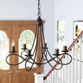 Polished Nickel 6-Light Candle-Style Chandelier U581269