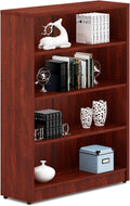 5-Shelf White Wood Bookcase C96873