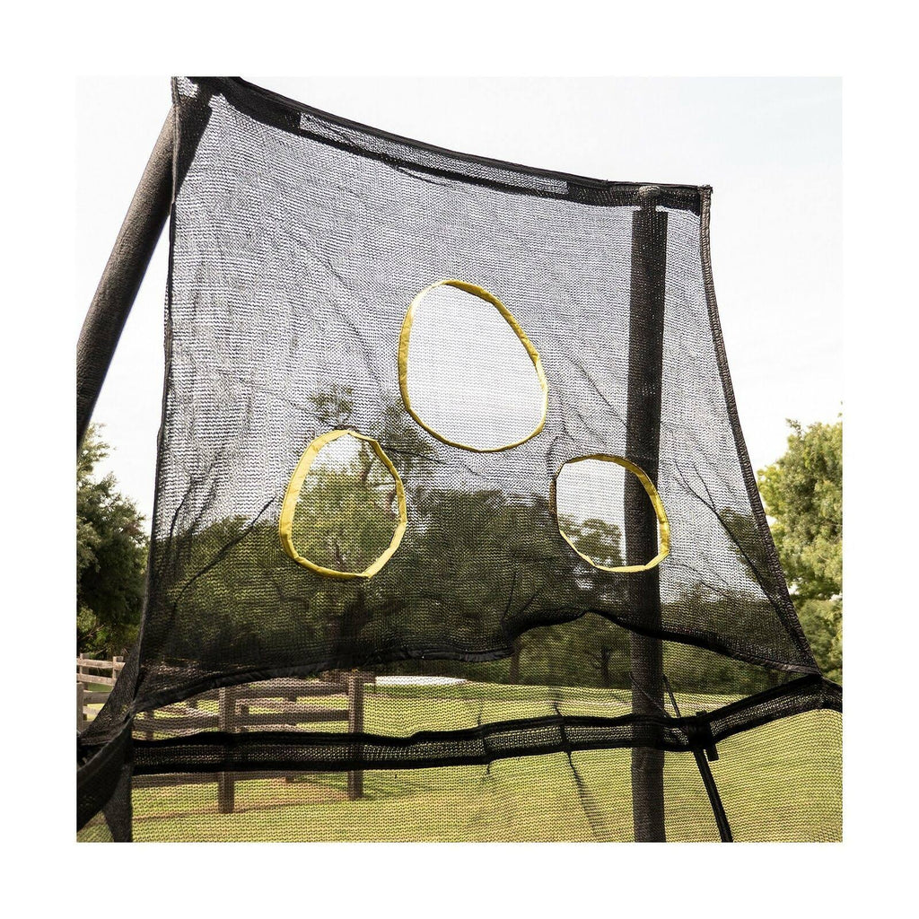 Hexagon 7.5& Trampoline with Toss Ball Game O6735
