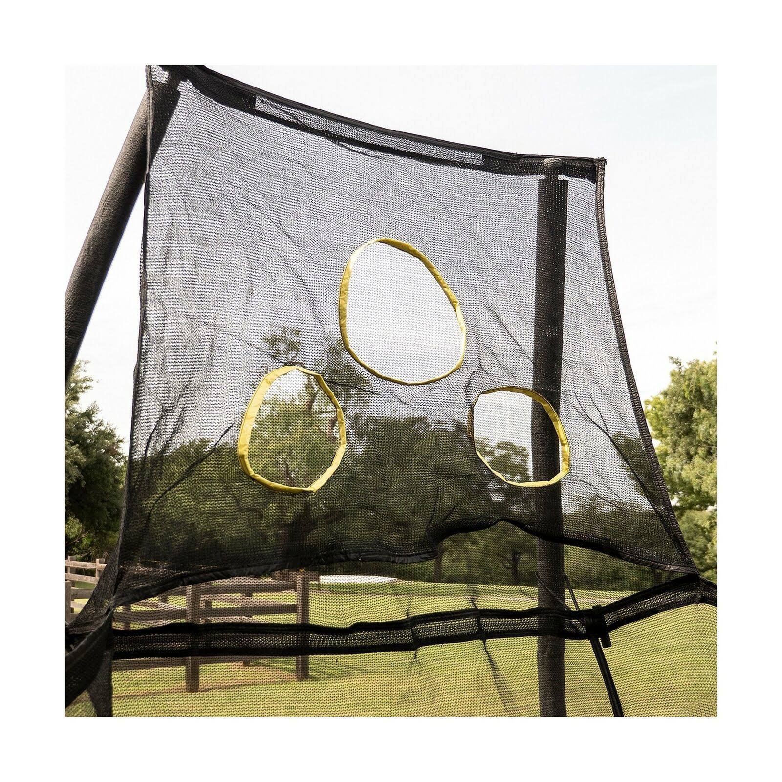 Hexagon 7.5& Trampoline with Toss Ball Game O6735