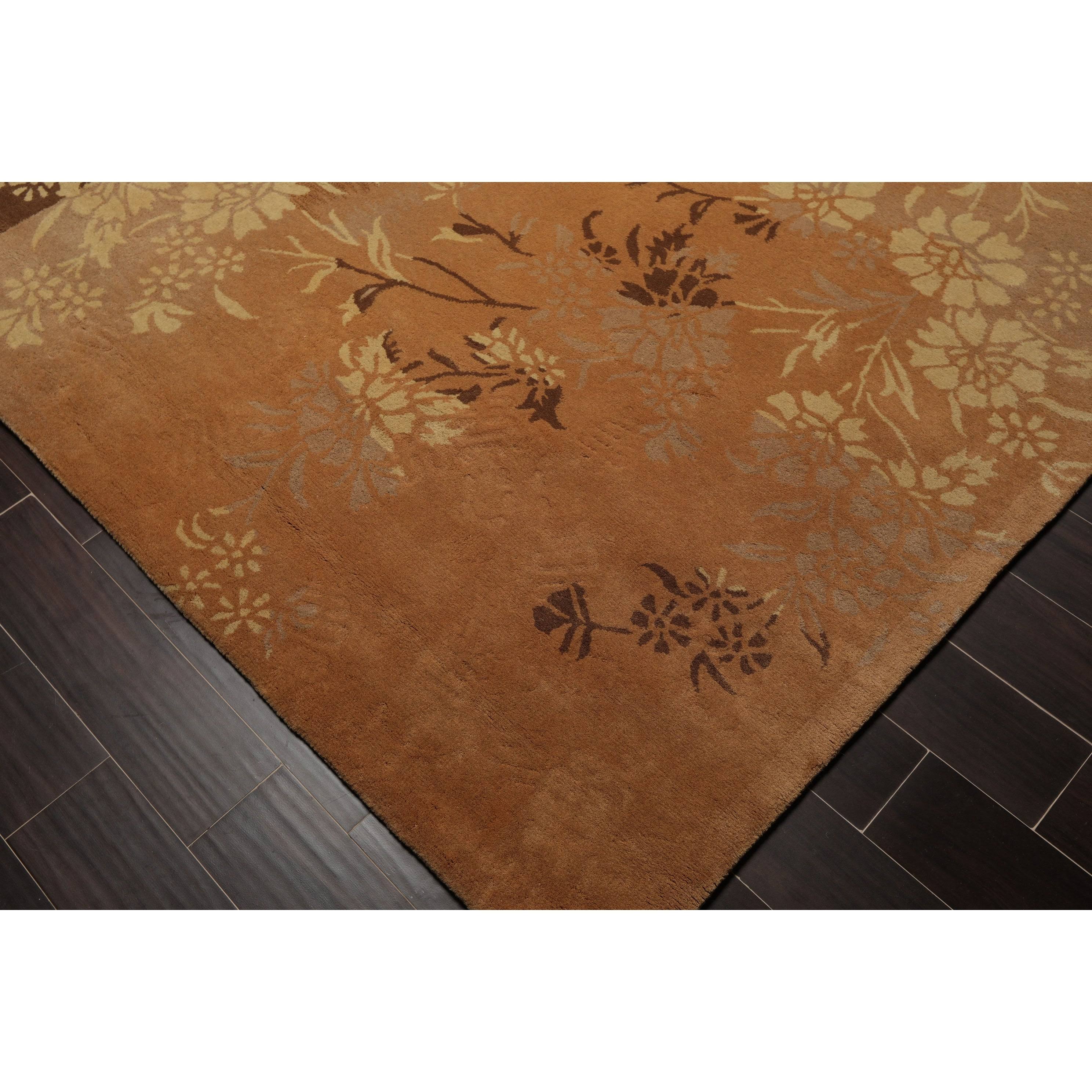 Hand Tufted 100 Wool Botanical Oriental Rug B938