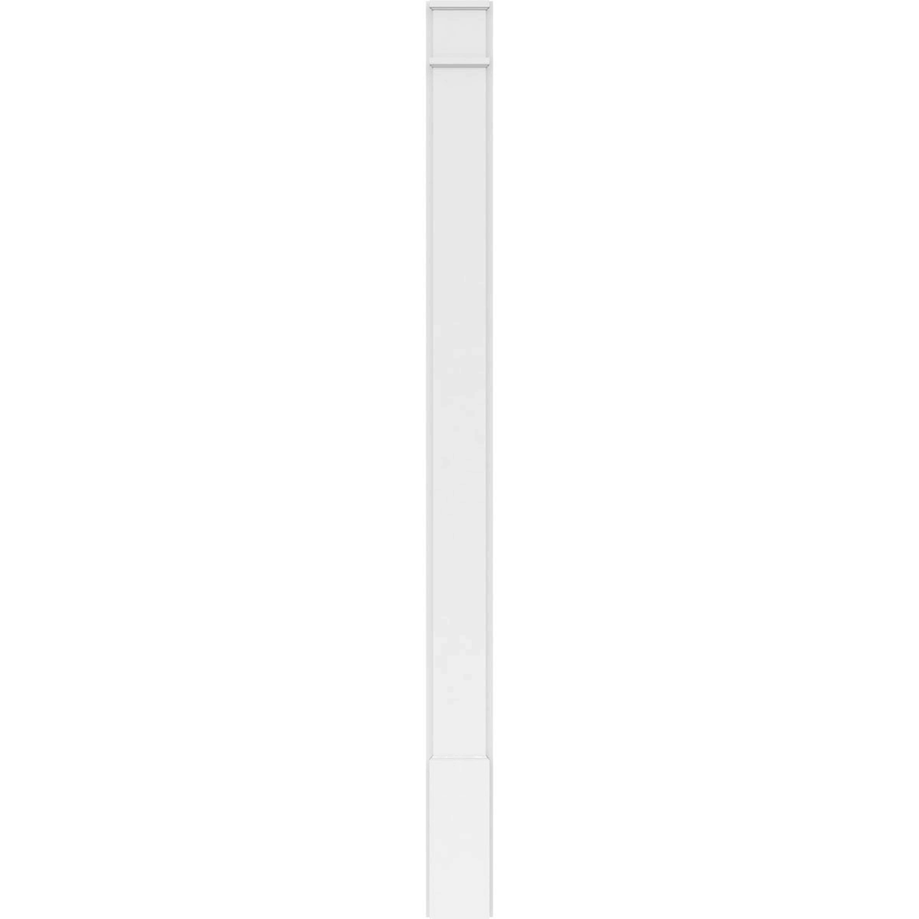 Plain PVC Pilaster with Standard Capital and Base (Pair) J12619