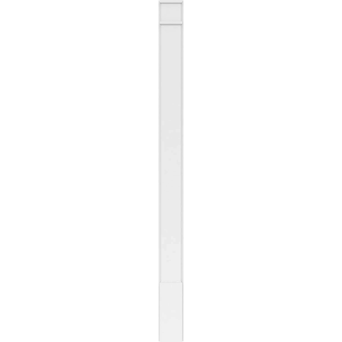 Plain PVC Pilaster with Standard Capital and Base (Pair) J12619