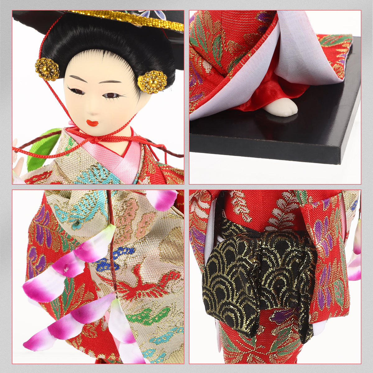 Japanese Geisha Ornaments Vintage Doll L8185