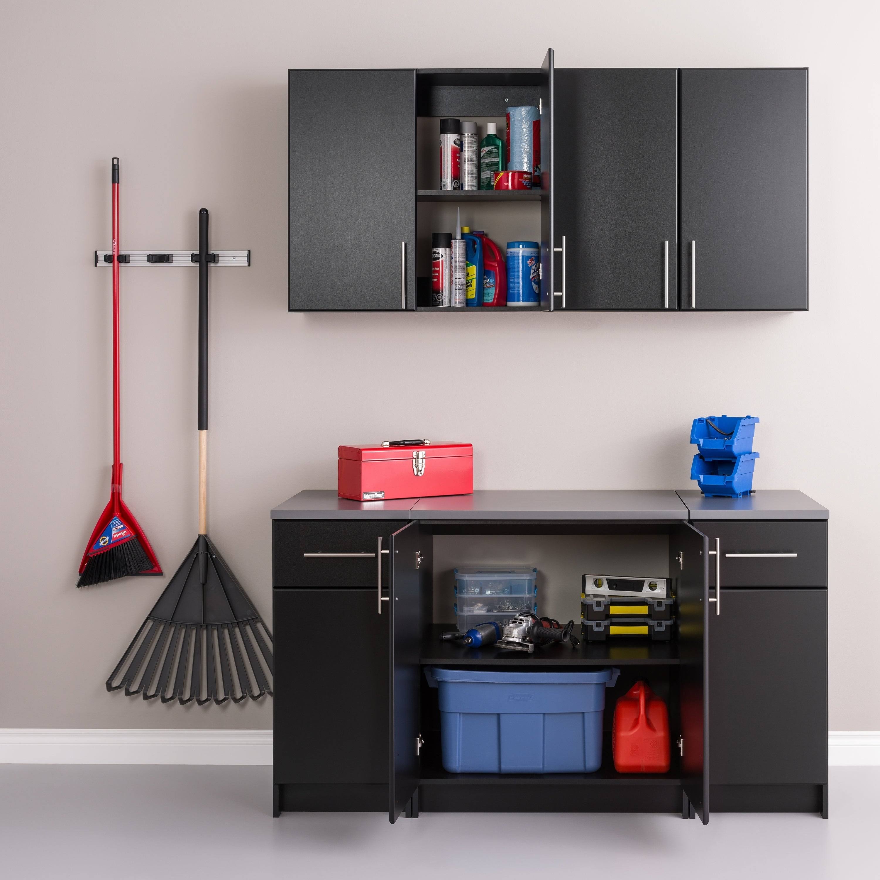 5 PC Black Storage Cabinet Set O387737