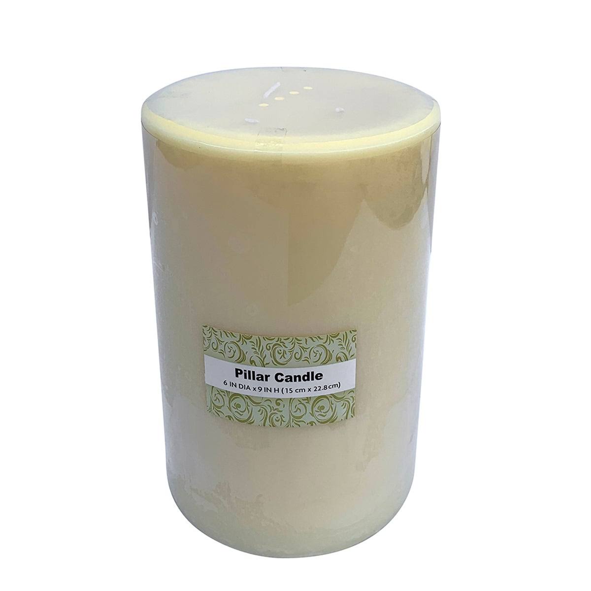 6 x 9 inch Ivory Pillar Candle Set of 4 K942388