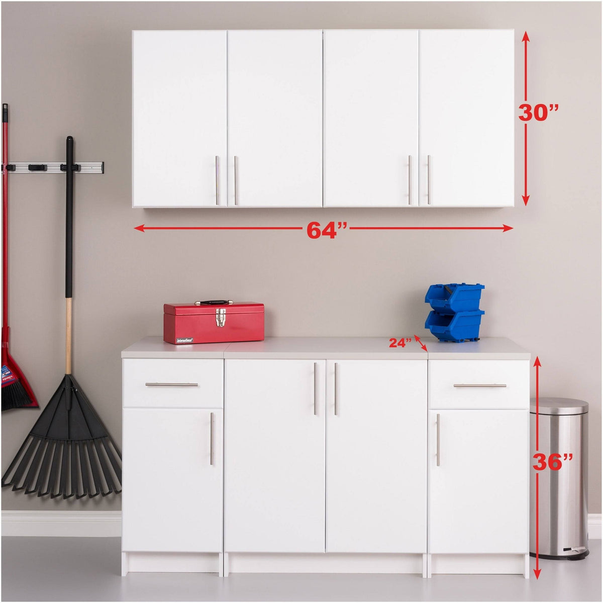 5 PC Black Storage Cabinet Set O387737