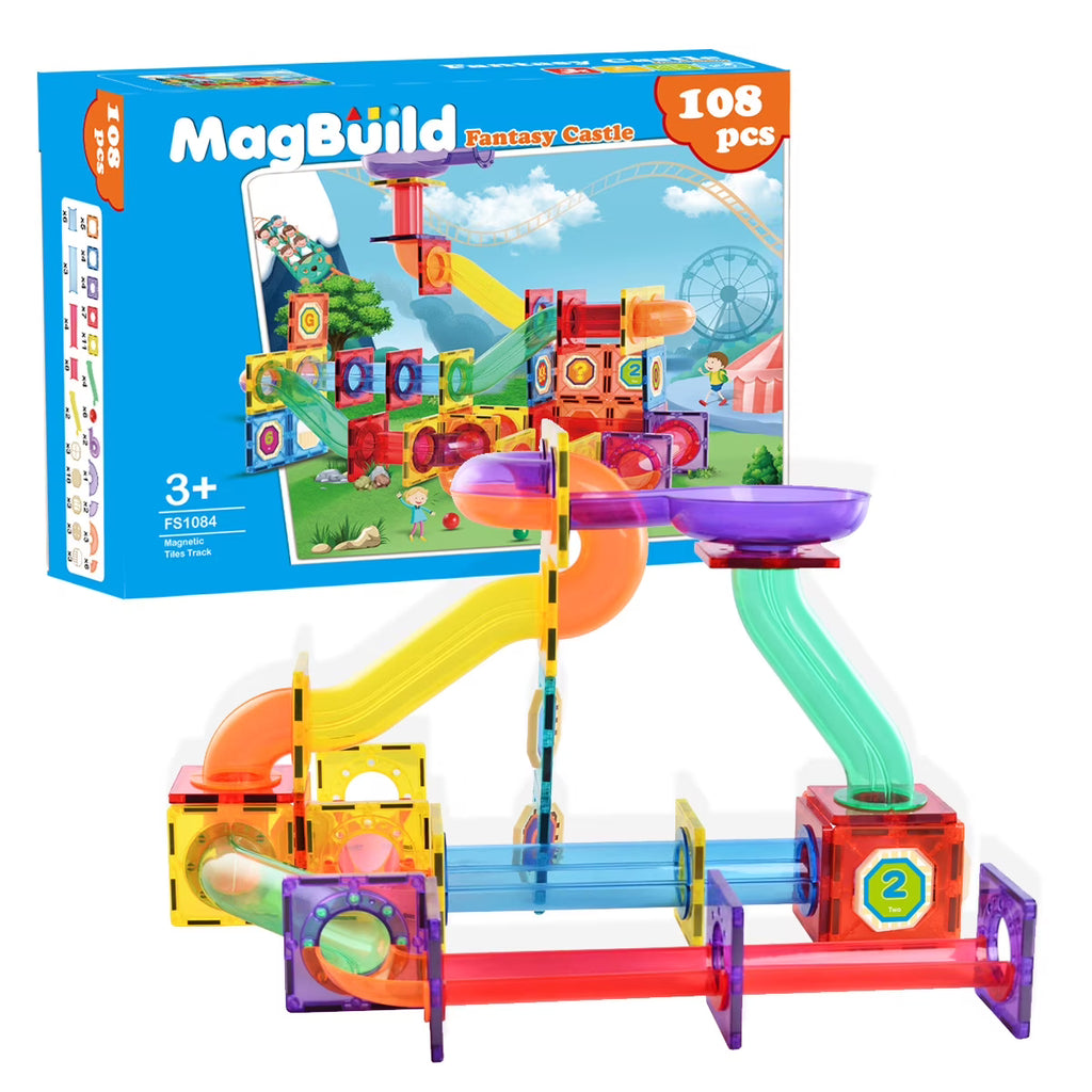 108-Piece Magnetic Building Blocks Castle Set R809
