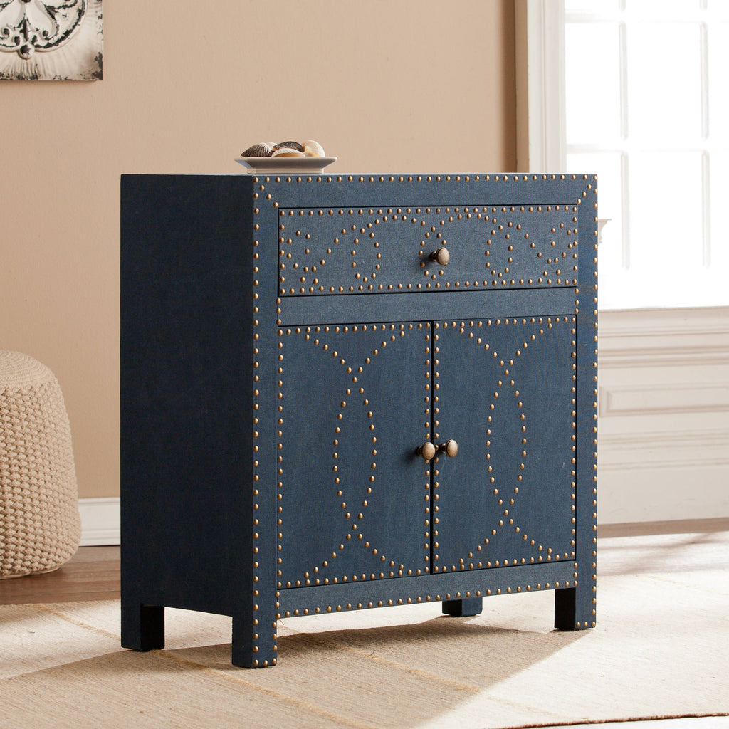Navy Double-Door Cabinet O2290