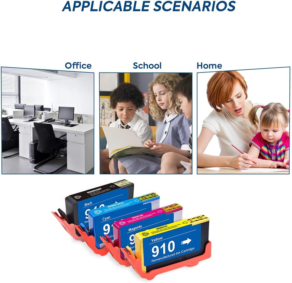 Ink Cartridge Replacement for HP Officejet Pro 8035 AIO Series Printer 4 Color (KCMY) Pack of 2 Z29836