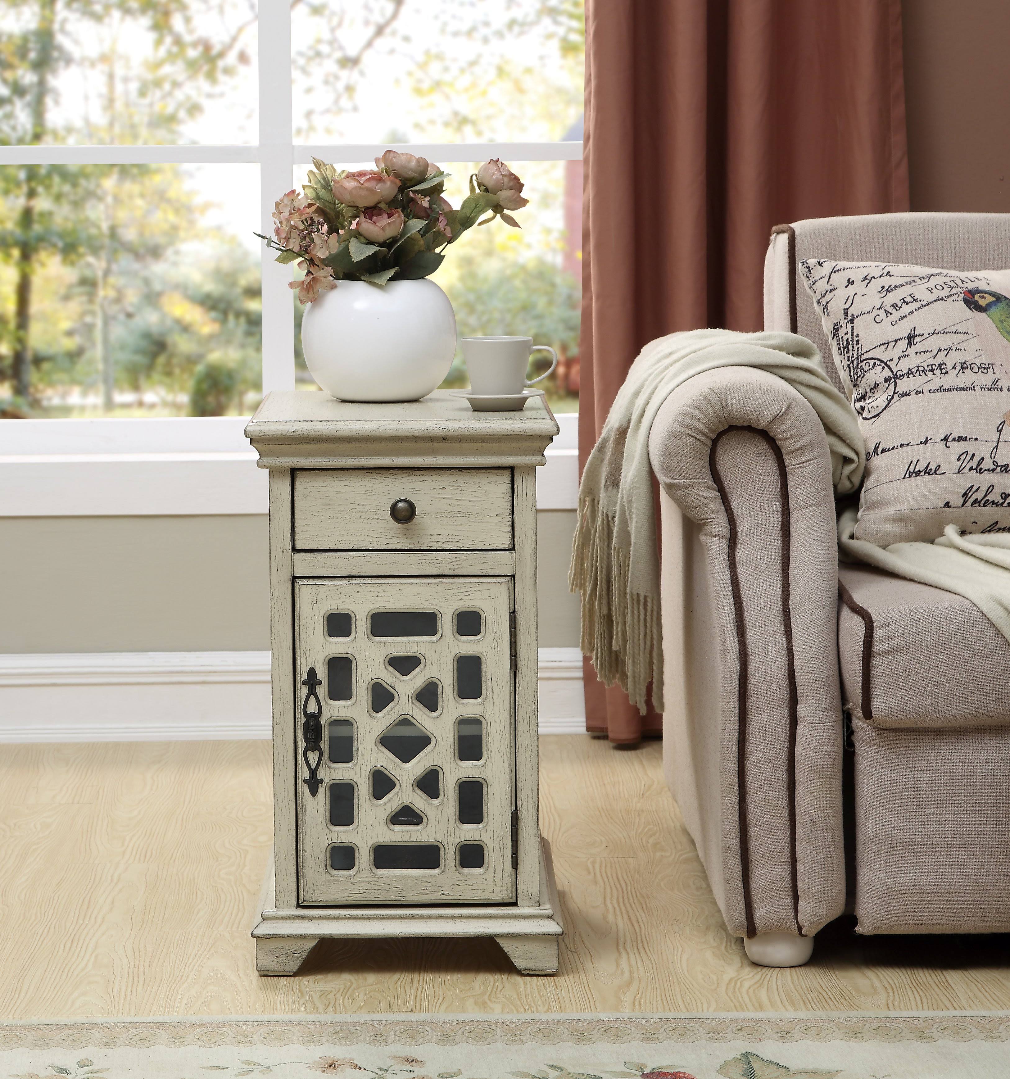 One Drawer One Door Chairside Cabinet O61544