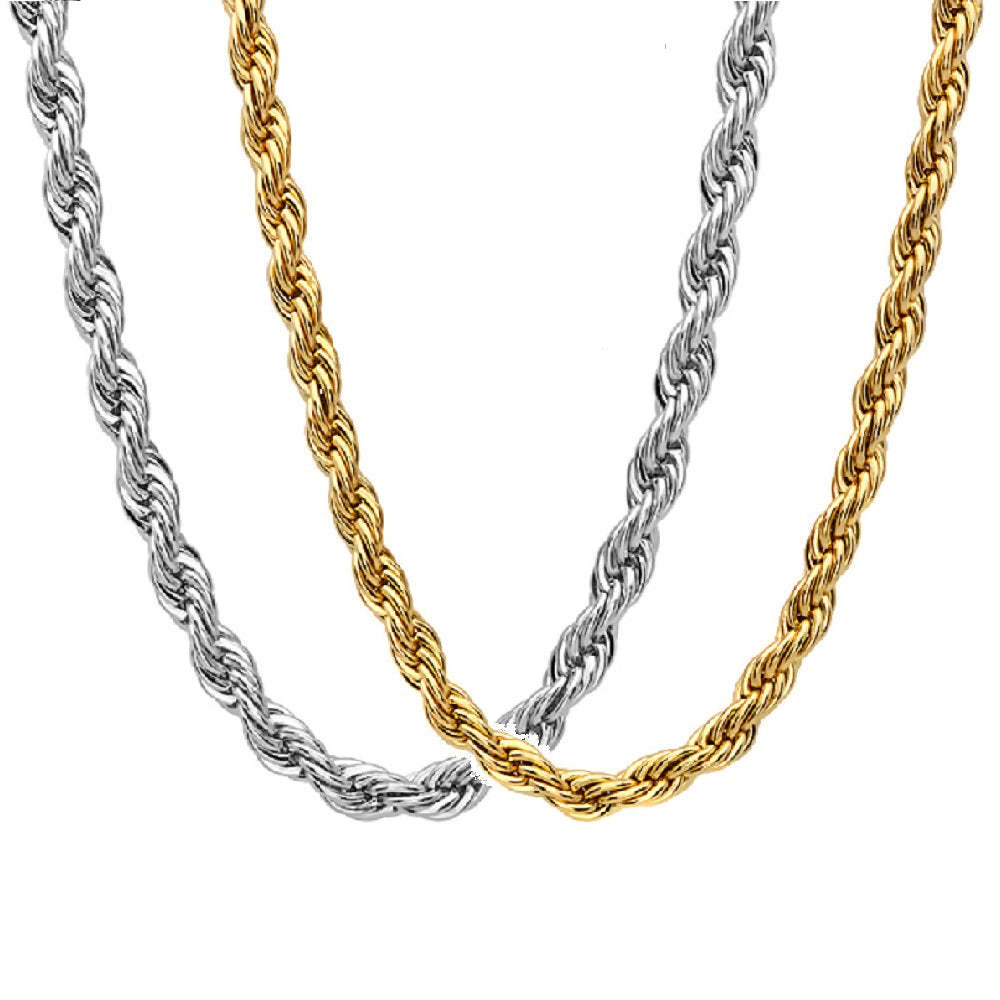 Twisted Rope Chain Necklace Y44012