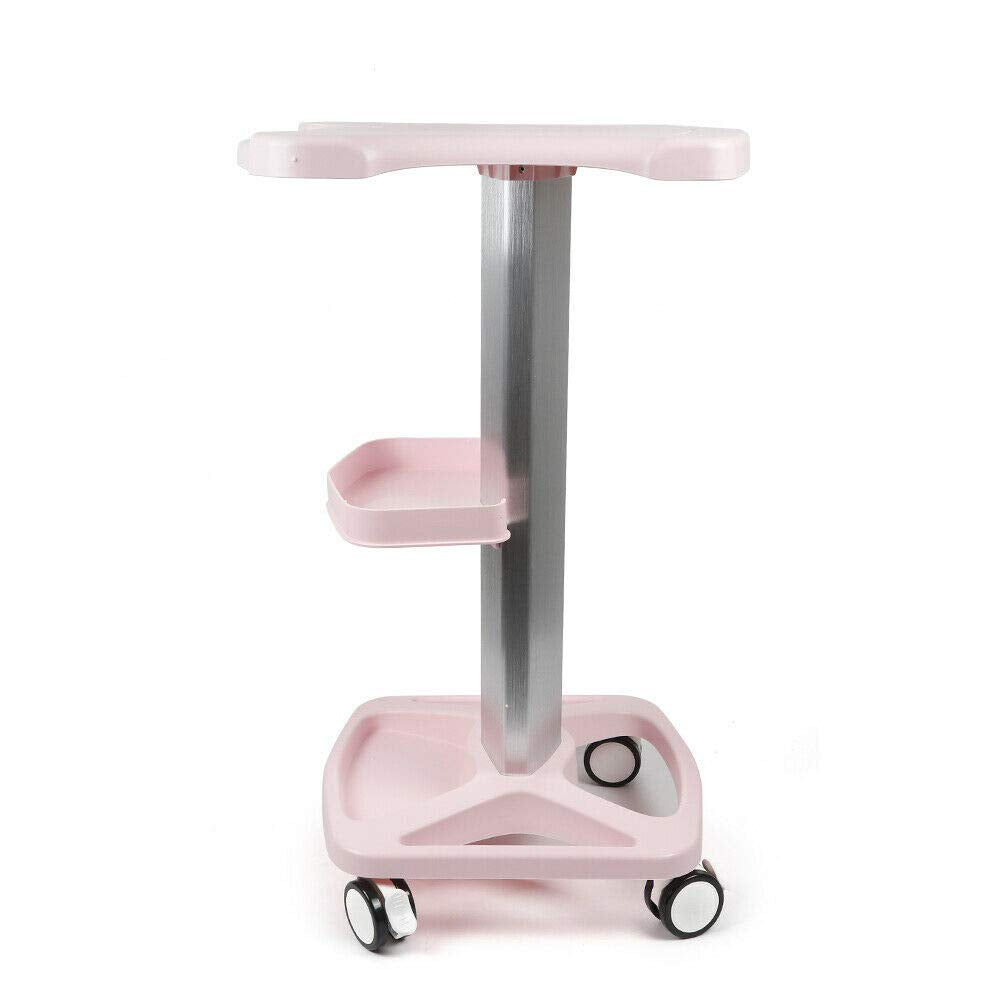 Pink Metal + ABS Rolling Trolley Cart W46759