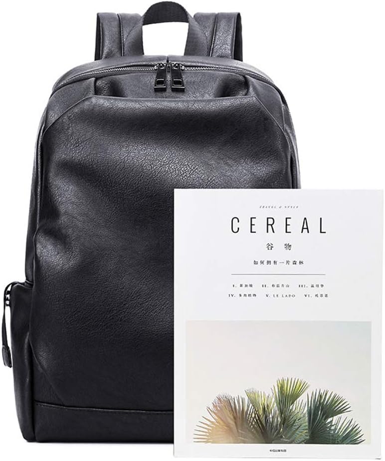 PU Leather Laptop Backpack Rucksack for 15.6 Laptop Y42992