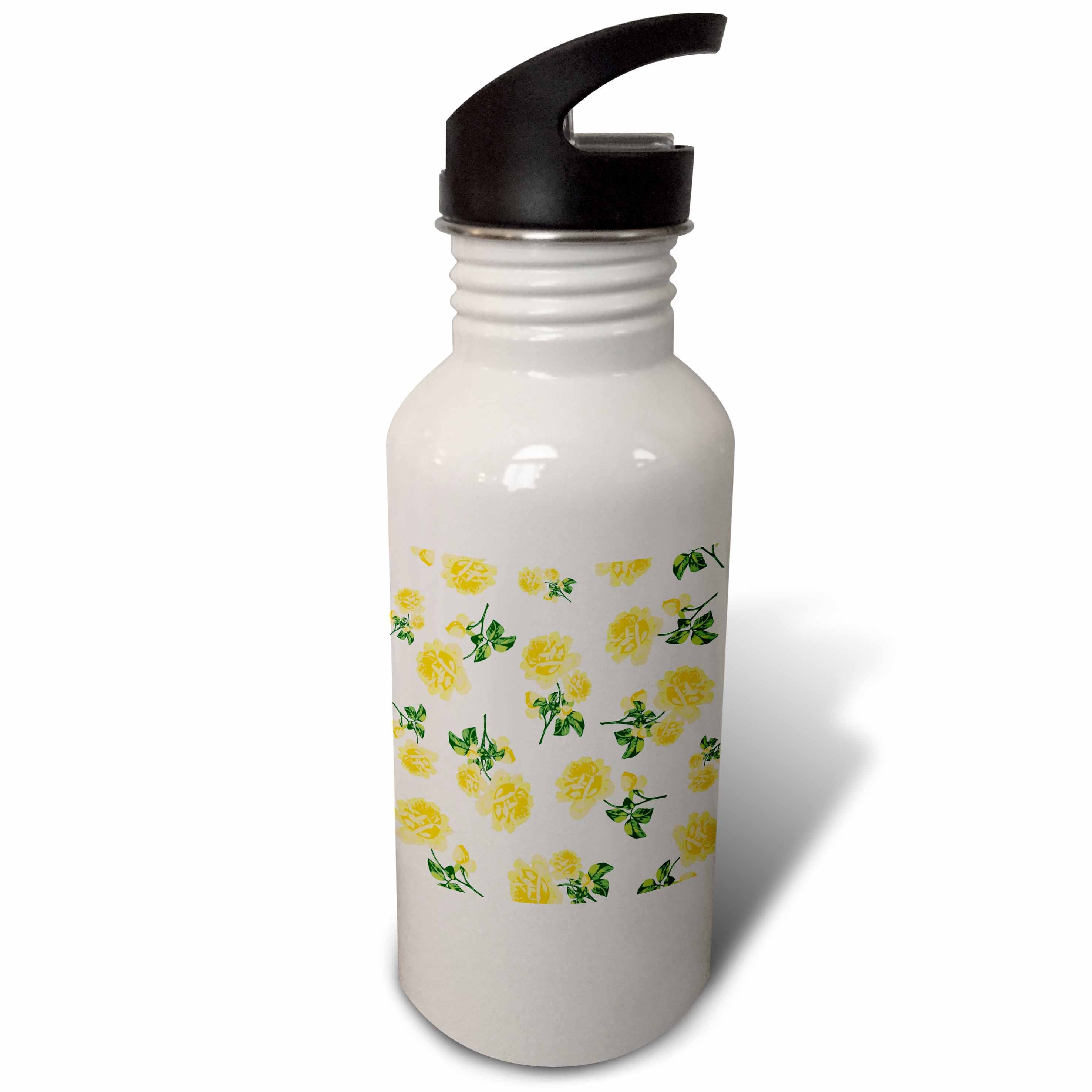 Yellow Buttercup Roses Sports Water Bottle 21 oz N994530