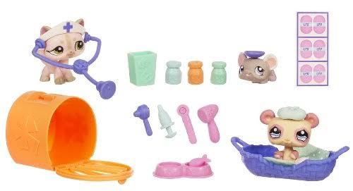 Caring Clinic Cat Mouse Panda Playset L308934