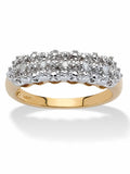 10k Yellow Gold Diamond Accent Cluster Ring P514525