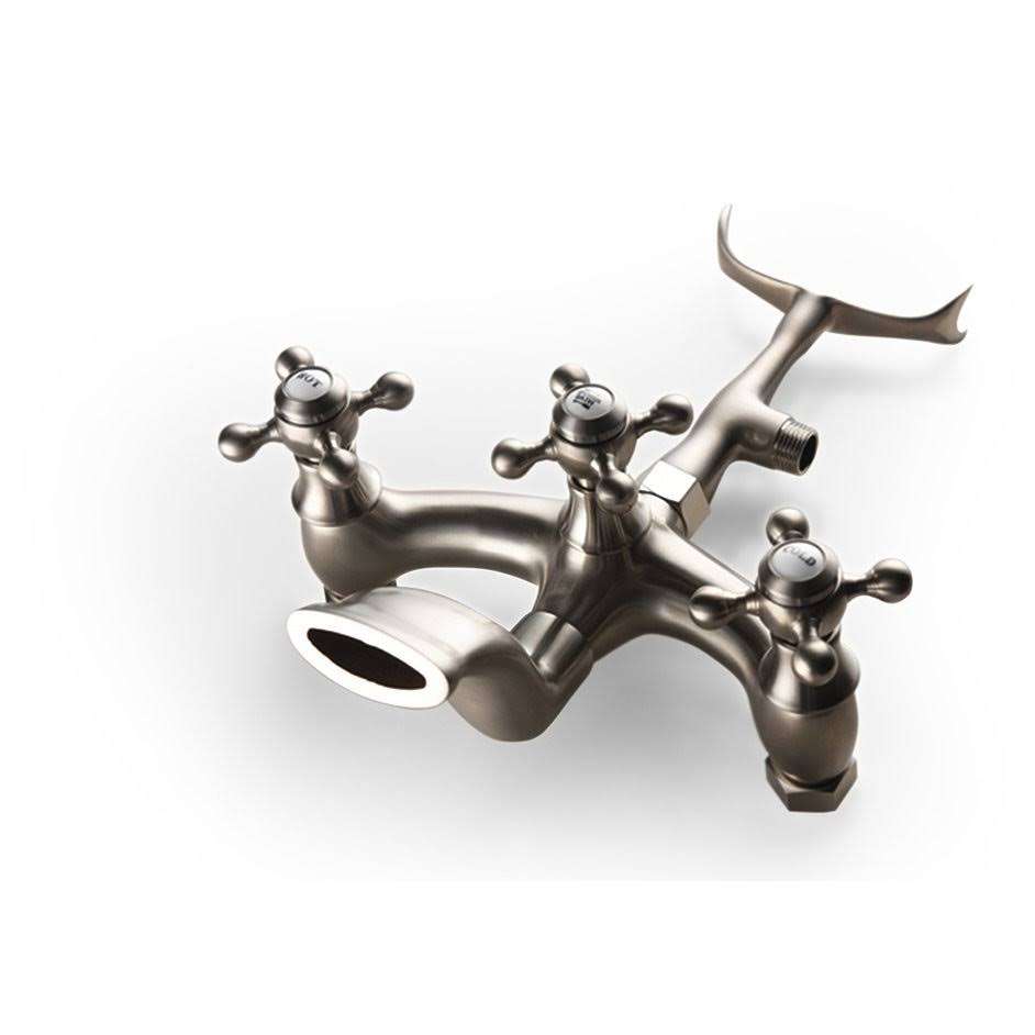 Brushed Nickel Freestanding Tub Faucet with Hand Shower X6713