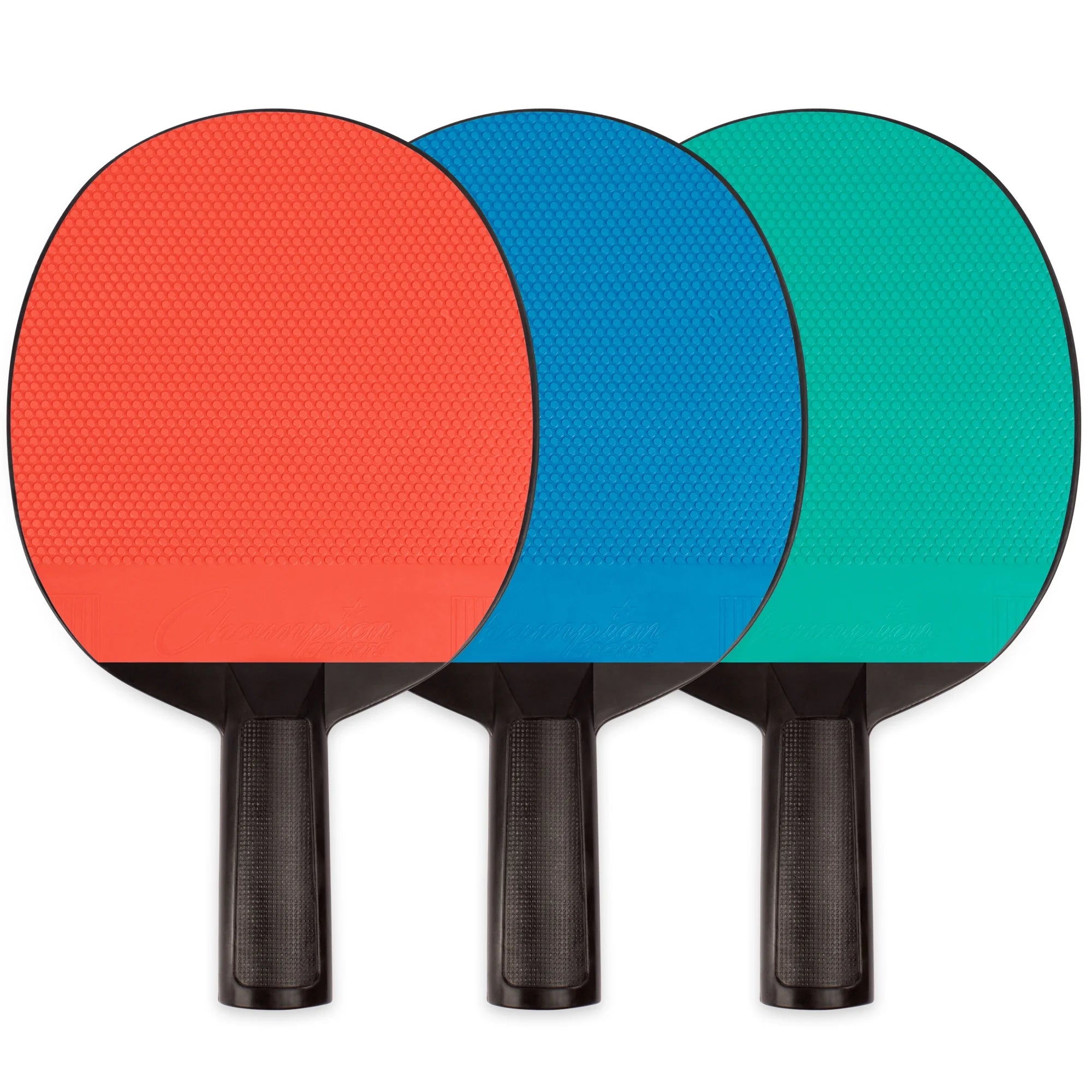 Plastic Rubber Face Table Tennis Paddle, Pack of 6 I1527
