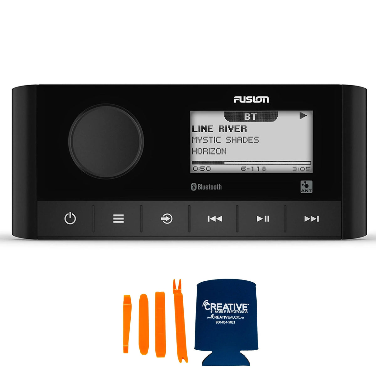 Marine Stereo with 2 Pair of 6.5" White Grill Marine Speakers with RGB Lighting A43898