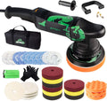 Dual Action Polisher, 6 Inches, 700w Random Orbital Car Buffer with Foam/Wool Pads, Microfiber Towels D83325
