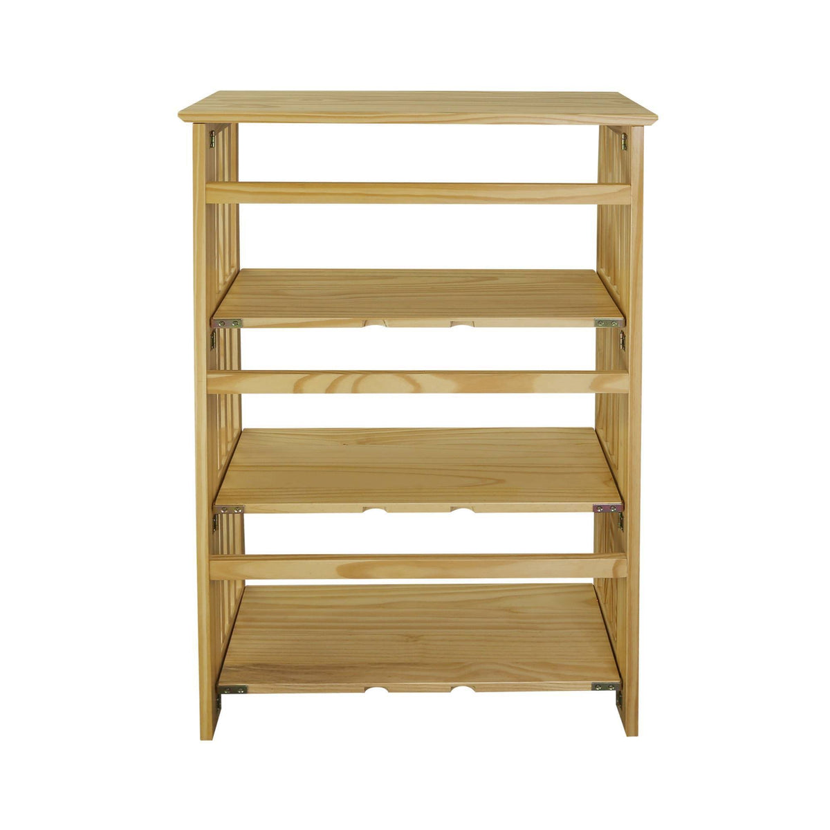 4 Shelf Folding Bookcase Natural T8606