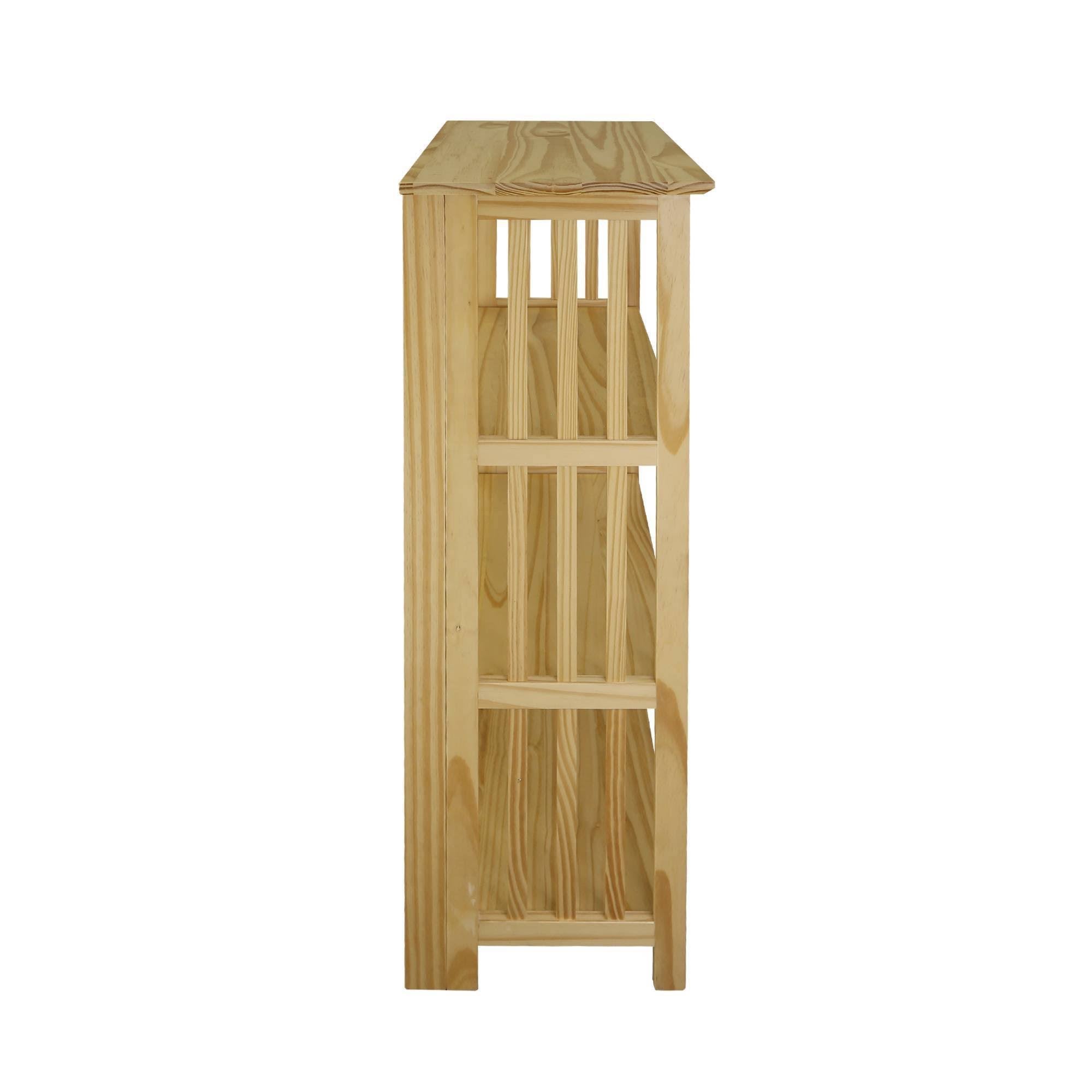 4 Shelf Folding Bookcase Natural T8606