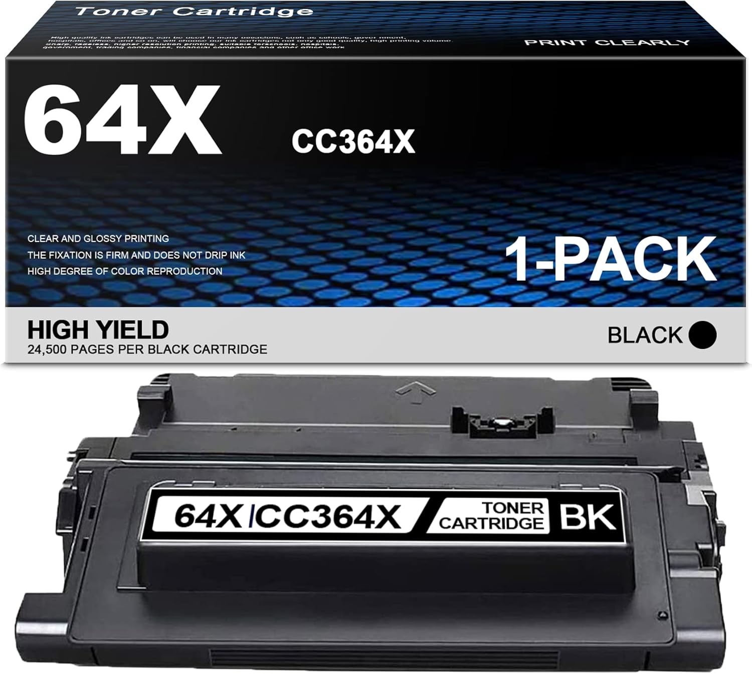 Black CC364X Toner Cartridge for HP P4014 P4015 P4515 Printer T159162