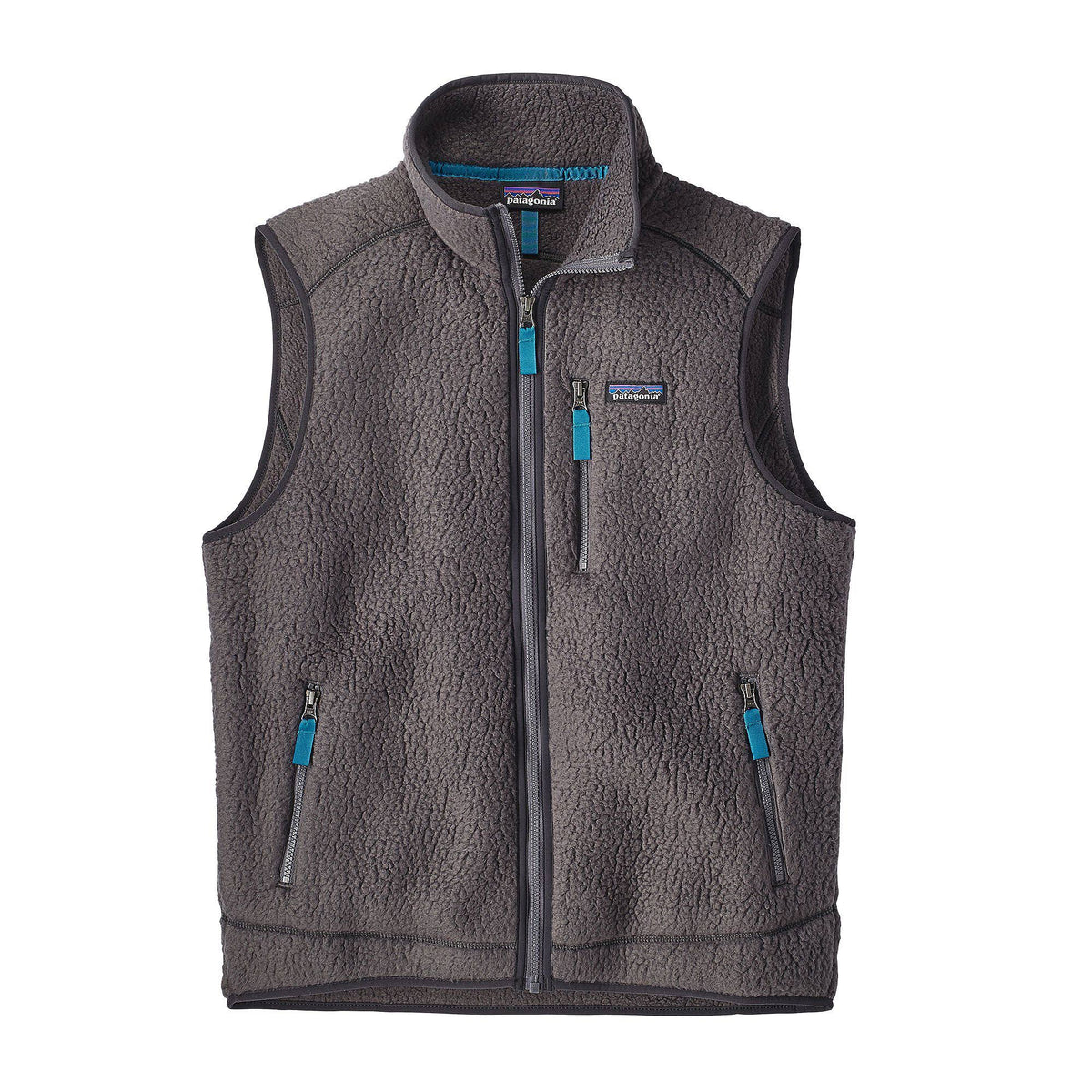 Forge Grey Retro Pile Vest O127654