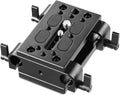 Camera Tripod Mounting Baseplate with 15mm Rod Clamp Rail Block Z7872
