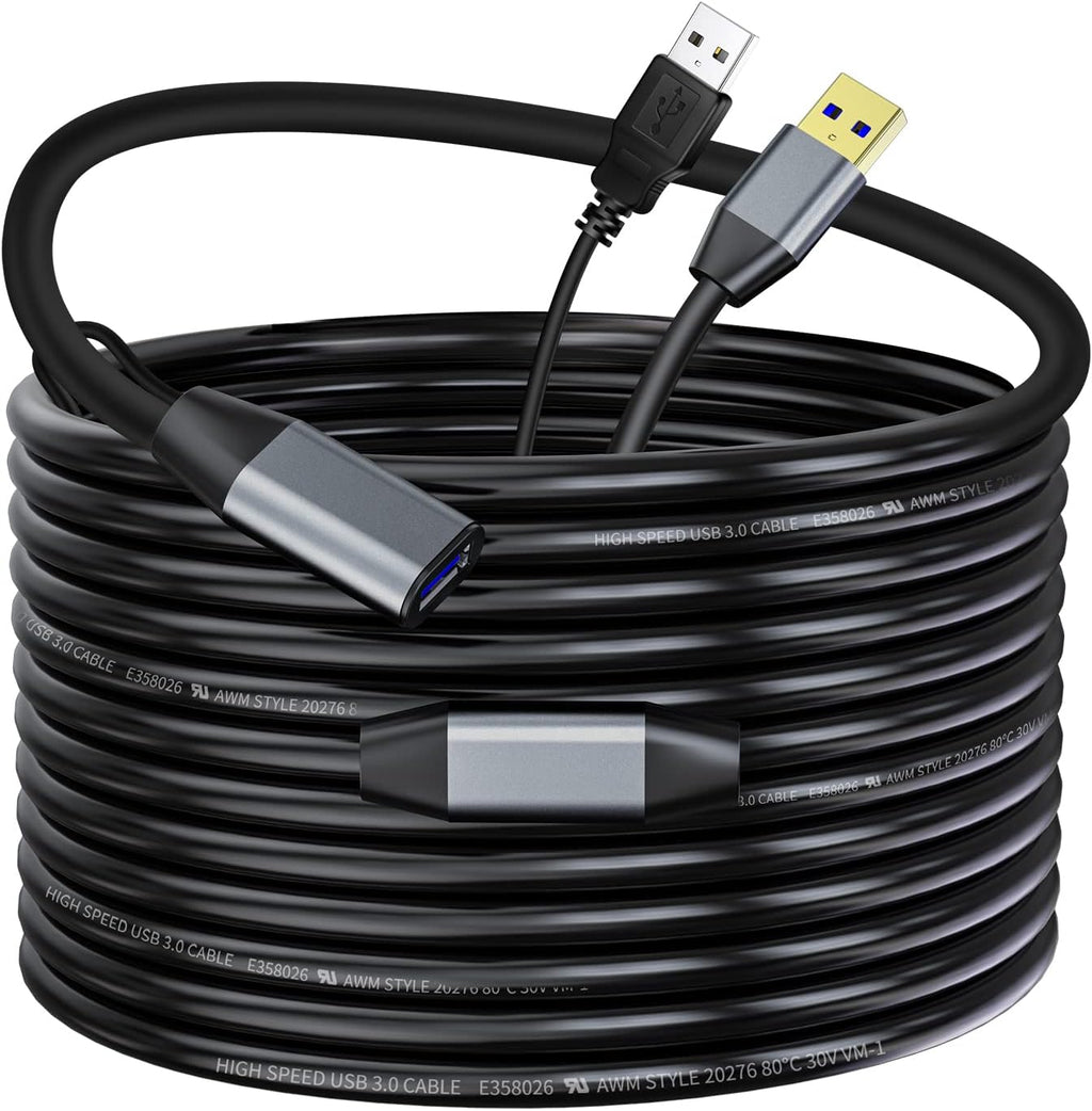 USB 2.0 Type A Male to A Female Active Repeater Extension Cable 100ft X910