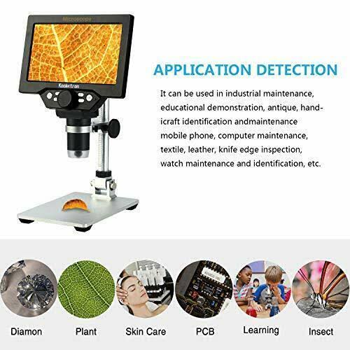 7 inch LCD Digital USB Microscope 12mp 1-1200x Magnification Handheld H81519