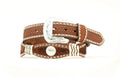 Scallop Stud Conchos Hair Western Belt L744948