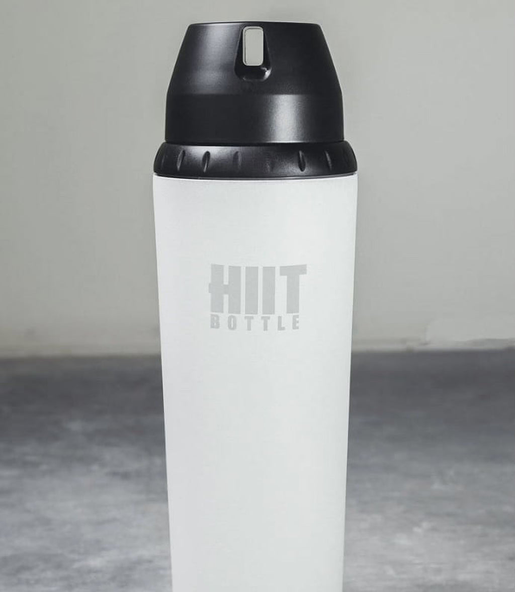 White Stainless Steel Insulated Water Bottle with Mixer, 24 oz G33679