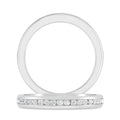 14K White Gold Round Diamond Stackable Band O304507